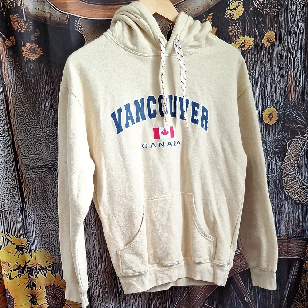 Vancouver Canada Beige Hoodie